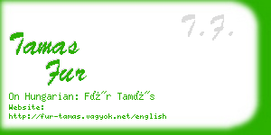 tamas fur business card